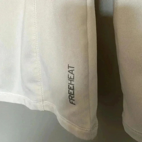 Eddie Bauer Women S Free Heat Outdoor Top Motion 1/2 Zip Pullover Cream - Picture 3 of 6